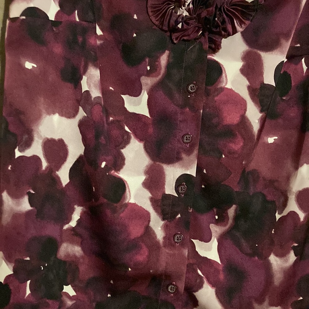 LOFT Ruffled Pink Top - Picture 5 of 6